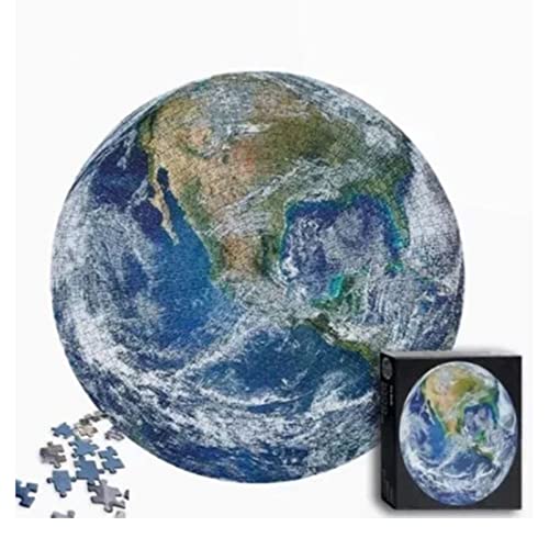 1000-teiliges Puzzle, 1000-teiliges Rundes Erdpuzzle für Erwachsene, Endlose Herausforderung, Hochauflösende Puzzles von RiToEasysports