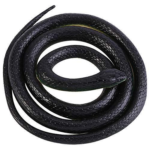RiToEasysports 130 cm Lange Realistische Schwarze Gummischlange, Gummischlangen, um Vögel Fernzuhalten Modellspielzeug RiToEasysports 130 cm Lange Realistische Schwarze Gummischlange, Gummischlangen, um Vögel Fernzuhalten Modellspielzeug von RiToEasysports