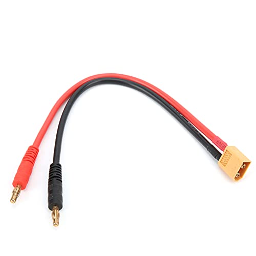 RiToEasysports 22cm XT60 Stecker auf 4mm Bananenstecker Kabel 12AWG Bananenkopf Adapter für RC Auto B6 Ladegerät Zubehör Für Modellautos Modellspielzeug Modell Spielzeug von RiToEasysports