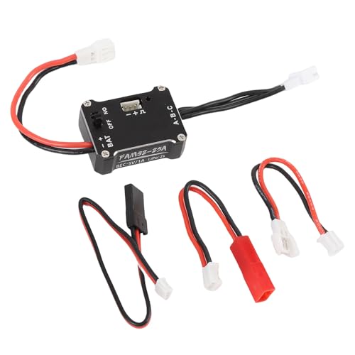 RiToEasysports 25A Bürstenloser ESC für RC-Autos, Legierter Häuserbruder-Speed-Controller, Kompatibel mit FMS V2 SCX24 1:18 1:24 :28 RC-CAR, Ultra-Kompakt-Design, Intelligentes Sicherheitssystem RiToEasysports 25A Bürstenloser ESC für RC-Autos, Legierter Häuserbruder-Speed-Controller, Kompatibel mit FMS V2 SCX24 1:18 1:24 :28 RC-CAR, Ultra-Kompakt-Design, Intelligentes Sicherheitssystem von RiToEasysports