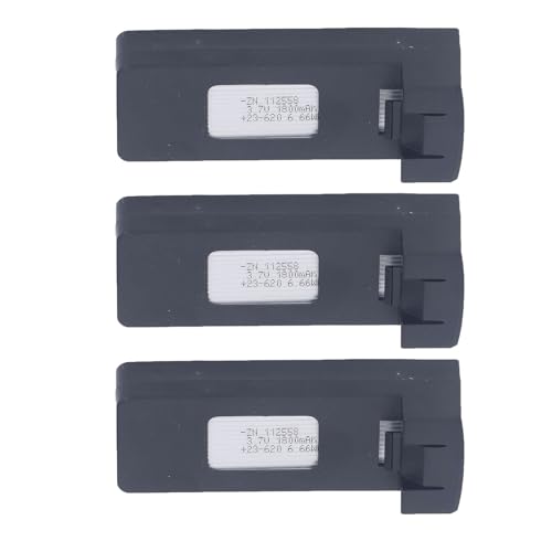 RiToEasysports 3PCS Fernbedienung Drohne Lithium-Batterie, 1800mah Ersatz Batterie mit Ladekabel für F196, S150, S118, H2, D8 RC Flugzeuge von RiToEasysports