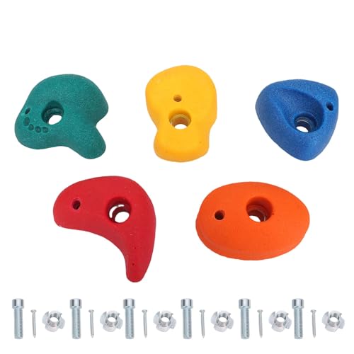 RiToEasysports 5 PCs Harz -Wandklettern, Mehrfarbige Kleine Klettergesteine mit -Hardware für Innengriffe Im Innenbereich Im Innenbereich RiToEasysports 5 PCs Harz -Wandklettern, Mehrfarbige Kleine Klettergesteine mit -Hardware für Innengriffe Im Innenbereich Im Innenbereich von RiToEasysports