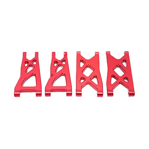 RiToEasysports Aufhängungsarm aus Aluminiumlegierung, Vorderer Hinterer Aufhängungsarm für ARRMA Senton 1/10 RC Car (Rot) von RiToEasysports