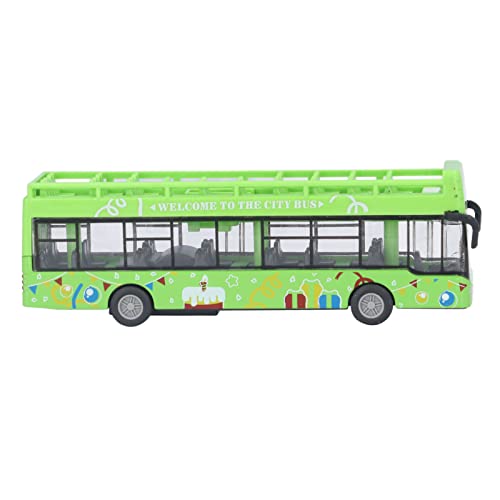 RiToEasysports Grüner Bus, Legierungslegierung Hohe Simulation Metall Pull Back Bus Spielzeug für Kinder Kinder(Grün) Handspielzeug Kinderspielzeug von RiToEasysports