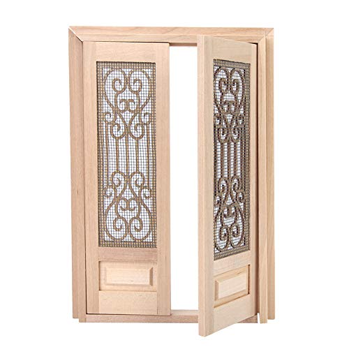 RiToEasysports Holzpuppenhaus-Tür, Sichere Materialien, Funkenagination, Feine Verarbeitung, Mini-Door für 1/12 Puppenhaus, aus Holz, DIY-Spielzeug mit Hohlen Design, Ungiftige Materialien, Glatt RiToEasysports Holzpuppenhaus-Tür, Sichere Materialien, Funkenagination, Feine Verarbeitung, Mini-Door für 1/12 Puppenhaus, aus Holz, DIY-Spielzeug mit Hohlen Design, Ungiftige Materialien, Glatt von RiToEasysports