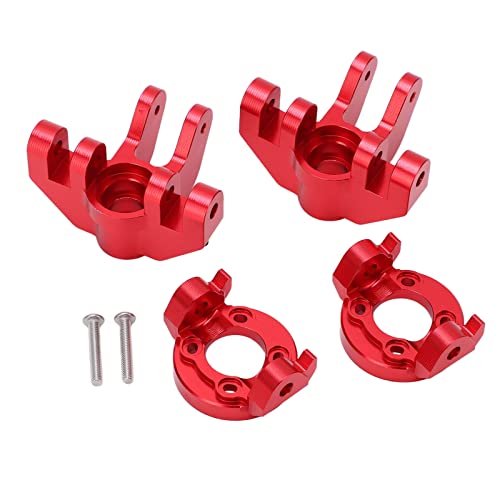 RiToEasysports Metall-Front-C-Sitzbasis C, Aluminiumlegierung-Frontlenkschale mit Front-C-Sitz für 1/8 LMT-Vollachs-LKW (Rot) von RiToEasysports