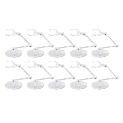 RiToEasysports Puppenständer-Basis, 10 Sets Action-Figurenständer, Verstellbarer Puppen-Display-Halter, Puppen-Display-Halter, Geeignet für 6-Zoll-Modell des Beweglichen Puppenständers für von RiToEasysports