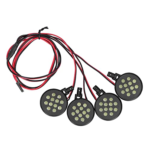 RiToEasysports RC 4 LED-Leuchten Helles RC Car 4 LED-Lampen-Kit-Set Kompatibel mit HPI/Rovan Baja - 5B 1/5 RC-Auto RC-Zubehör Zubehör Für Modellautos Modellspielzeug von RiToEasysports