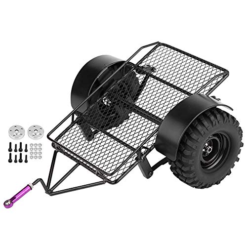 RiToEasysports RC-Anhänger, Anhängerkupplung aus Metall für Axial SCX10 D90 HSP 1/10 RC Crawler Cars von RiToEasysports