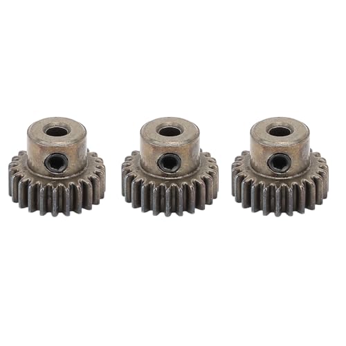 RiToEasysports RC Auto Motor Getriebe, 3PCS M0,6 3,175mm Legierung RC Ersatzteile Metall Ritzel Motor Getriebe Ritzel Motor Getriebe Ersatz (23T) von RiToEasysports