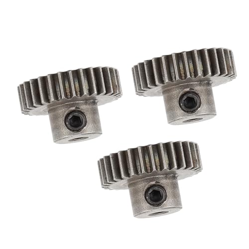 RiToEasysports RC Auto Motor Getriebe, 3PCS M0,6 3,175mm Legierung RC Ersatzteile Metall Ritzel Motor Getriebe Ritzel Motor Getriebe Ersatz (29T) von RiToEasysports