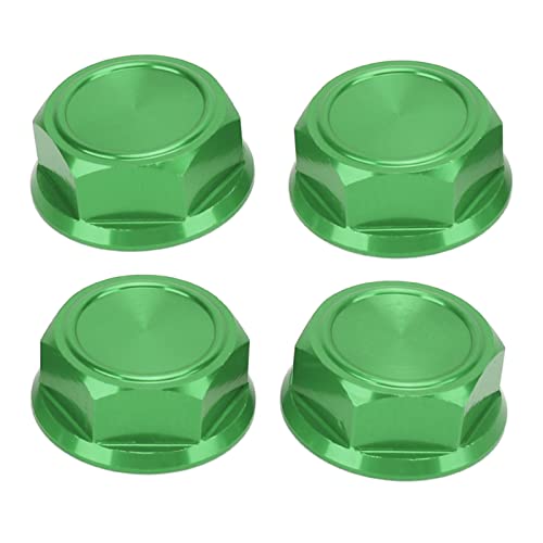 RiToEasysports RC-Auto-Sechskant-Radmutter, 4 Stück, Aluminiumlegierung, Sechskant-Radmutter, Professioneller Staubsicherungsmuttern-Adapter, RC-Zubehör für 24 Mm/0,94 Zoll Kolligator (Green) von RiToEasysports