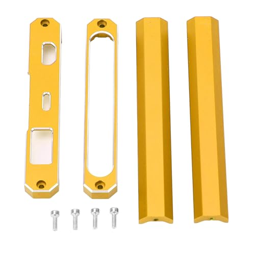 RiToEasysports RC-Auto-Senderhalterung, RC-Auto-Sender-Schutzrahmen, Aluminiumlegierung, Funkempfänger, Batteriehalterung, Schutzrahmenhalter für FS NB4 Fernbedienung (Gold) von RiToEasysports