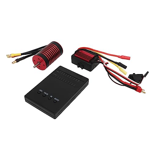 RiToEasysports RC-Brushless-Motor-ESC-Kit, RC-Brushless-ESC 2845 Wasserdichter Motor 35A ESC-Programmkartenset für 1/12 Ferngesteuertes Auto (5900 kV) von RiToEasysports