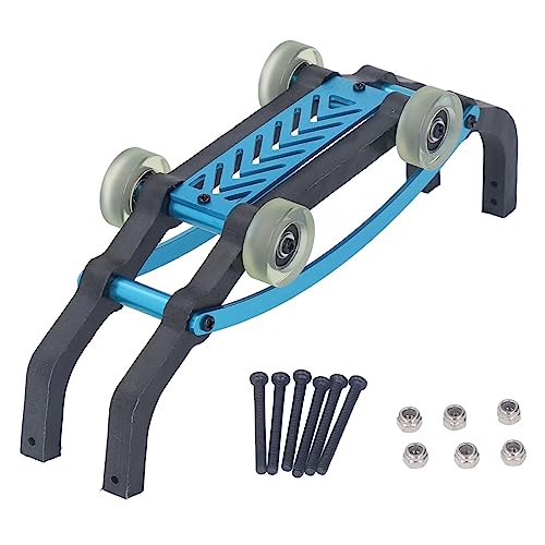 RiToEasysports RC Car Wheelie Stabbaugruppe, Aluminium -Legierung Nylon -Montage Wheelie Stange Hochhärte RC Wheelie Stab Ersatzteile für MJX 1/16 16208 16210 16207 RC -Auto (Blue) von RiToEasysports