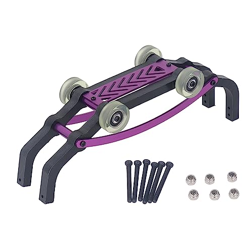 RiToEasysports RC Car Wheelie Stabbaugruppe, Aluminium -Legierung Nylon -Montage Wheelie Stange Hochhärte RC Wheelie Stab Ersatzteile für MJX 1/16 16208 16210 16207 RC -Auto (Purple) von RiToEasysports