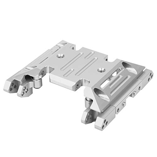 RiToEasysports RC Center Skid Plate, Aluminiumlegierung Center Skid Transmission Plate Leichte RC-Getriebe Center Gearbox Schutzplatte Installationsbasis für Axial SCX10 III AXI03007 RC Car von RiToEasysports