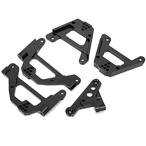 RiToEasysports RC-Dämpferhalterung, StoßDämpferhalterung aus Aluminiumlegierung, Dämpferhalterung, RC-Auto-Stoßdämpferhalterung, Passend für SCX10 III 1:10 RC-Auto (Black) von RiToEasysports