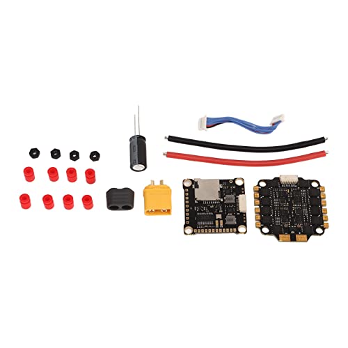 RiToEasysports RC Drone Flight Controller Set, F4 V3S Plus Flugcontroller mit Schneller Reaktion 45a 4 in 1 Elektronischer Fluggeschwindigkeits -Controller Fly Tower Stack für FPV -Drohnen -RC von RiToEasysports