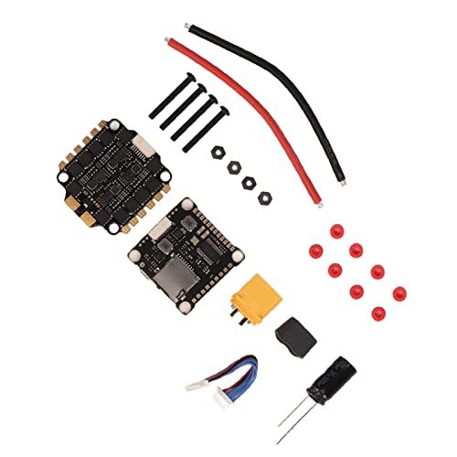 RiToEasysports RC Drone Flight Controller Set, F4 V3s Plus FC Flugcontroller 4 in 1 60A Bürstenlosen ESC -Set RC -Drohnen -Teilen für FPV RC -Drohne von RiToEasysports