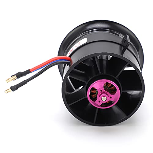 RiToEasysports RC Duct ESC, EDF 70mm 12 Blätter Duct 6S 2100KV ESC Speed ​​Controller Set Composite Material für RC Car (CCW) von RiToEasysports