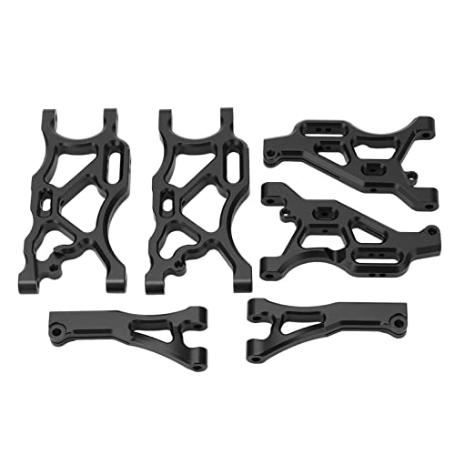 RiToEasysports RC Front Heck -Schwungarme, Aluminiumlegiersuspensionsarm mit Kugelköpfen für Arrma 1/7 Unbegrenzt, Verstoß 6s, Typhon 6s 1/8 RC Auto (Black) von RiToEasysports