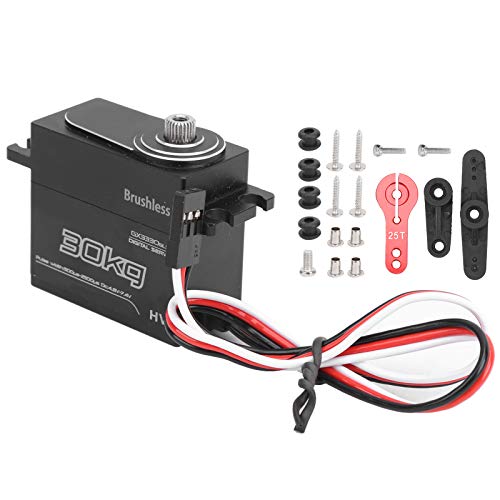 RiToEasysports RC Servo, Digital Servo High Torque Wasserdicht 30KG für bürstenlosen RC-Modellbootauto, geräuschloser Motor Modellauto-Zubehör Modellspielzeug von RiToEasysports