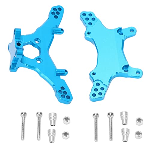 RiToEasysports RC Shock Board, RC Shock Tower Board Set 3D-Schnittpfad Aluminiumlegierung Vorne Hinten Shock Board 1/18 RC Car Aufhängungshalterung für LOSI für Mini T 2.0 RC Car von RiToEasysports