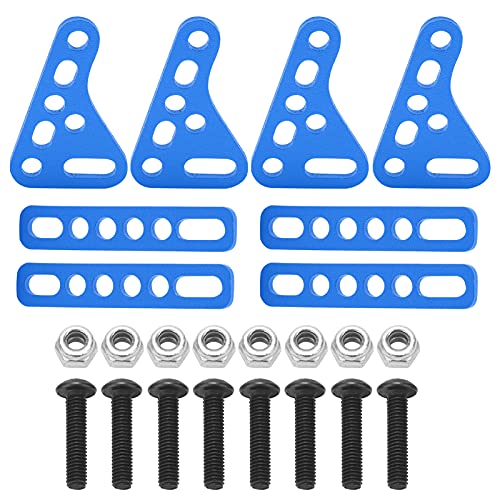 RiToEasysports RC-StoßDämpferhalterung, Dämpferhalterung aus Aluminiumlegierung, RC-Aufhängungshalterung für RC-Autos (Blue) von RiToEasysports