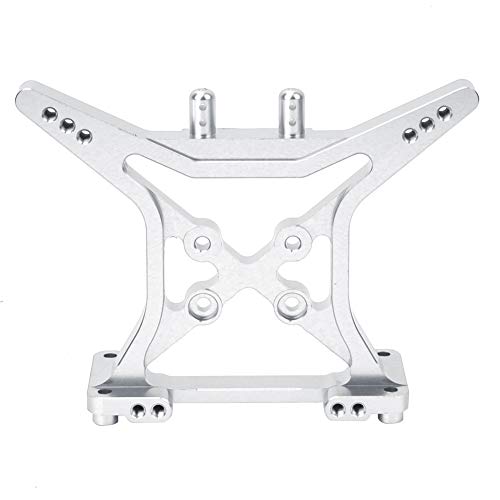 RiToEasysports RC-Stoßdämpferbrücke, Ferngesteuertes Auto, Hintere Stoßdämpferbrücke aus Aluminiumlegierung, Upgrade-Teile, RC-Zubehör, Passend für ECX 2WD 1/10 RC Hobby Car (Silber R-ECX1020S) von RiToEasysports