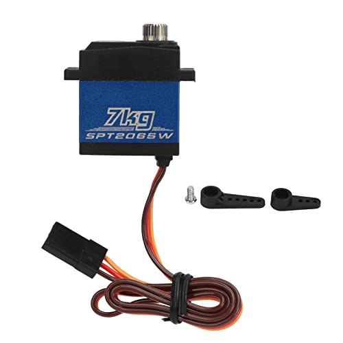 RiToEasysports Servo-Servo, 7kg Digital Servo Wasserdicht Servo Lenkung Servo Leichte Micro Servos für SCX10 III 1/10 Fern Gesteuerte Fahrzeuge von RiToEasysports