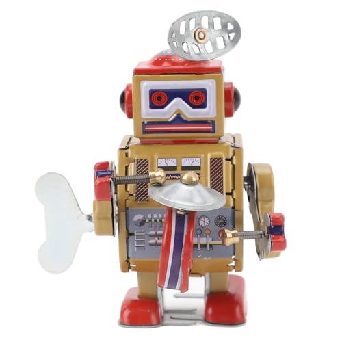 RiToEasysports Vintage-Roboter-Spielzeug Zum Aufziehen, Detailliertes Eisen-Uhrwerk, Retro-Roboter für Bar, Café, Einzigartige Dekoration, Geschenk von RiToEasysports