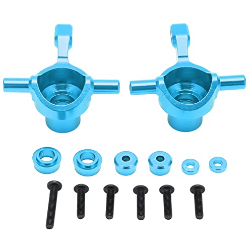 RiToEasysports Vorderer Achsschenkelarmsatz aus Aluminiumlegierung, Verbesserte Leistung mit Stabilem Kit, Kompatibel mit Ferngesteuertem Autozubehör TT02 (Blue) von RiToEasysports