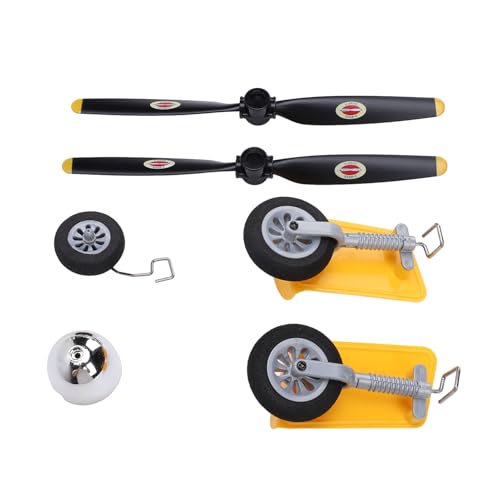 RiToEasysports XK A300 RC -Flugzeug -Ersatzteile, 2 Fahrradräder, 1 Kopfreifen, 2 Propeller, 1 Verkleidung, Langlebige Konstruktion, Hochwertige Materialien, Einfache Installation RiToEasysports XK A300 RC -Flugzeug -Ersatzteile, 2 Fahrradräder, 1 Kopfreifen, 2 Propeller, 1 Verkleidung, Langlebige Konstruktion, Hochwertige Materialien, Einfache Installation von RiToEasysports