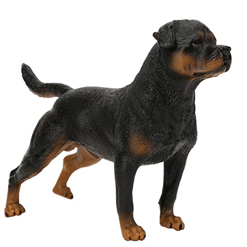 Rottweiler-Modell-Spielzeug, Hochsimulierte Kunststoff-Tier-Hundefigur, Ornamente, Desktop-Dekoration, von RiToEasysports