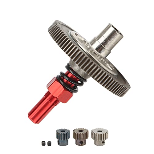 Slipper Gear Set, 91T Aluminiumlegierung Stahl Differential Slipper Gear Set Ersatz für Arrma Senton 1/10 RC Cars(Rot) von Buosha