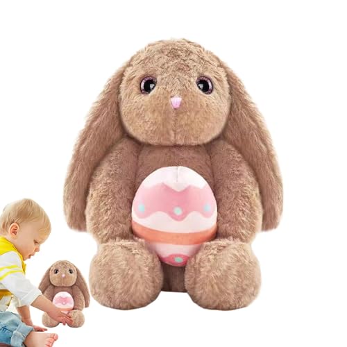 12 Inch Stuffed Bunny, Easter Bunny Plush Toy, Huggable Bunny Plush, Sitting Bunny with Egg, Cute Easter Bunny Toy, Bunny Plush for Kids, Plush Bunny Gift, Floppy Ears Bunny, Easter Egg Bunny Toy von Riaisttd