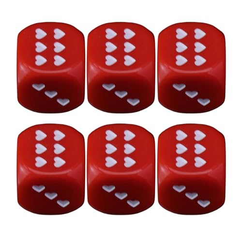 Acrylic Dice Set, Heart Dot Cubes, Rounded Corner Design, Compact Play Pieces, 0.98 Inches, 6 Pack Toys, for Classroom Fun, Travel Games, Holiday Events, Night Activities Acrylic Dice Set, Heart Dot Cubes, Rounded Corner Design, Compact Play Pieces, 0.98 Inches, 6 Pack Toys, for Classroom Fun, Travel Games, Holiday Events, Night Activities von Riaisttd
