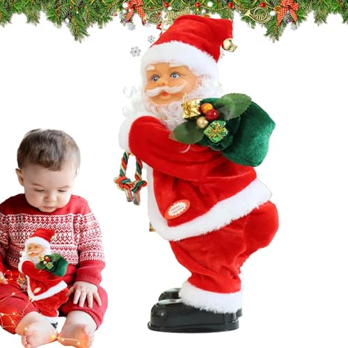 Animated Christmas Santa Toy, Singing Toy, Musical Toy for Kids, Christmas Dancing Santa Decoration, Holiday Animated 10.24x4.72 inches for Kids von Riaisttd