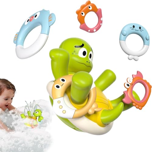 Bath Turtle Toy, Electric Rotating Turtle Spraying Water Toys, Water Pool Floating Toys for Kids, Toddler Bath Toys for Bathtub, Spraying Water Turtle Toy for Pool, Bath Toy for Boys and Girls von Riaisttd