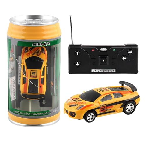 Cans Racing Car, Portable Small Racing Car, Cans Simulation Racing Car Toy, Portable RC Car with Roadblocks, Compact and Cool Remote Control Car, Fun Racing Toy for Boys and Kids von Riaisttd