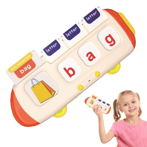 Educational Talking Flash Cards, Toddler Speech Learning Toys with 104 Words, Interactive Kids Learning Flash Cards for Ages 3-5, Fun Educational Toy for Early Speech and Language Skills von Riaisttd