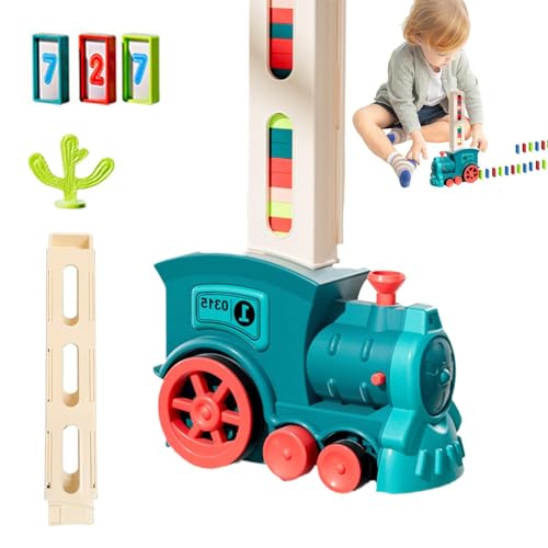 Electric Train Game for Kids, Small Train Toy with Lights, Automatic Blocks Train for, Sound and Light Train Toy, Interactive Train Game 6.3x4.13x2.76 inches for Kids von Riaisttd