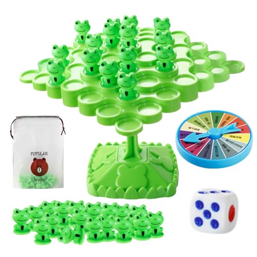 Frog Balance Tree, Creative Frog Balance Toy for Desktop, Fun Tabletop Puzzle Game 10.43x7.09x1.38 inches for Kids, Boys, Girls, Teens, and Adults, Family Entertainment von Riaisttd