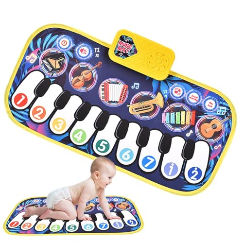 Musical Mat, Cute Baby Play Piano Mat, Toddler Music Instruments, Electronic Music Toys, Crawling Toy, Ideal for Children Over 3 Years Old, Home Decorate von Riaisttd