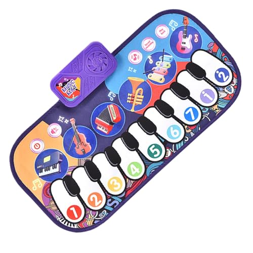 Musical Mat, Cute Baby Play Piano Mat, Toddler Music Instruments, Electronic Music Toys, Crawling Toy, Ideal for Children Over 3 Years Old, Home Decorate von Riaisttd