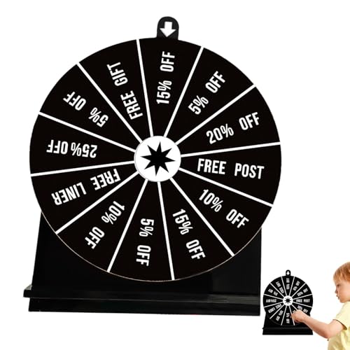 Raffle Wheel for Events, Raffle Game Wheel, Raffles Prize Wheels, 15x20cm/5.91x7.87 Inches, Acrylic Multipurpose Spin Prizes, Games for Wedding Parties von Riaisttd