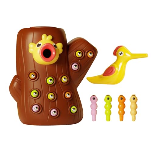 Riaisttd Bird Feeder Toy, Fine Motor Learning Toy, 5.91x5.12x3.15 Inches Sensory Educational Game, Woodpecker Worm Plaything for Fine Skills and Children Age 2-4 Riaisttd Bird Feeder Toy, Fine Motor Learning Toy, 5.91x5.12x3.15 Inches Sensory Educational Game, Woodpecker Worm Plaything for Fine Skills and Children Age 2-4 von Riaisttd