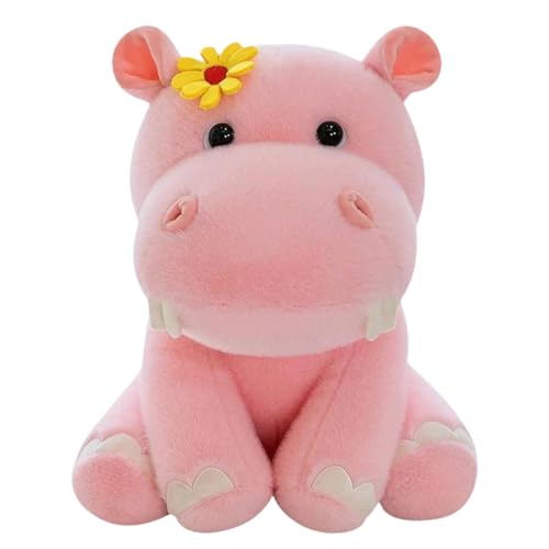 Riaisttd Cartoon Stuffed Animal, Cute Hippo Plushie Toy, Creative Plush Pillows, Soft Comfortable Plush Doll, Portable Stuffed Animal, Birthday Plush Toy, Adorable Hippo Doll, Fun Plush Stuffed Toy von Riaisttd