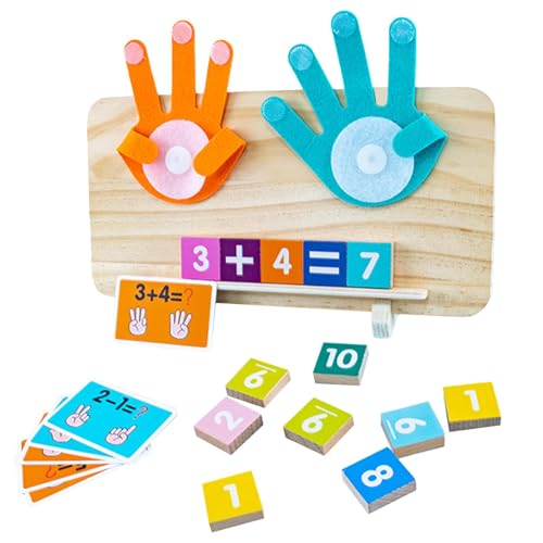 Riaisttd Finger Counting Board, Math Learning Toy for, Early Education Math Toy for 3-5 Years Preschoolers, Finger Counting Board for Early Childhood Development and Fun Learning von Riaisttd